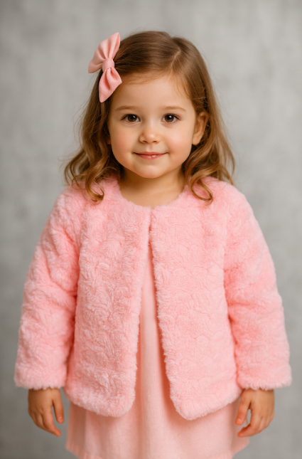 Xhaketë Peliçe Rozë për Fëmijë
