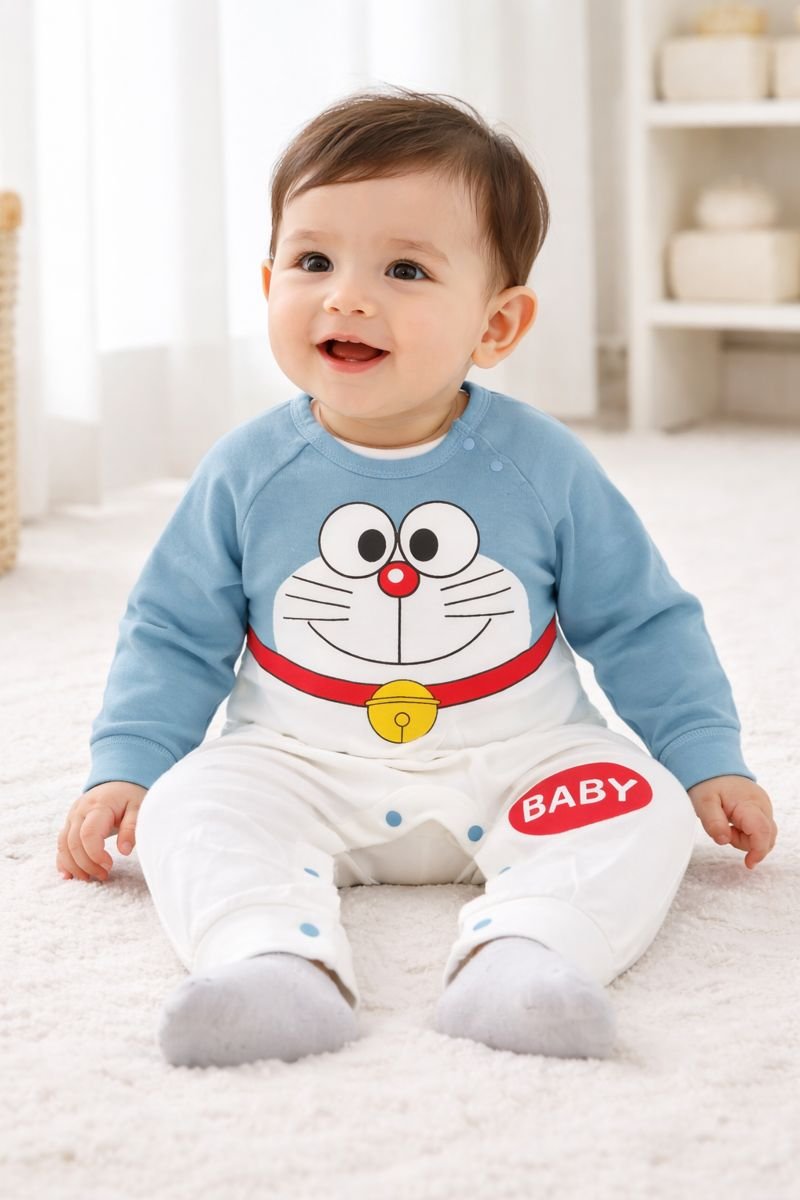 Kominoshe Bebesh me Personazh Cartoon – Rehati dhe Stil i Gëzueshëm