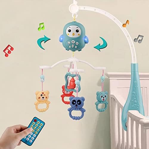 Karusel Muzikor për Krevat Bebe me Telekomandë – Dritë, Tinguj & Lodra Qetësuese