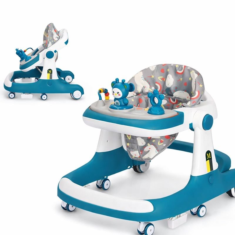 Karrocë Ecjeje për Bebe – Walker Multifunksional me Panel Lojërash