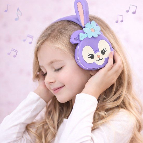 Kufje Bluetooth për Fëmijë AH-806S me Dizajn Lepuri
