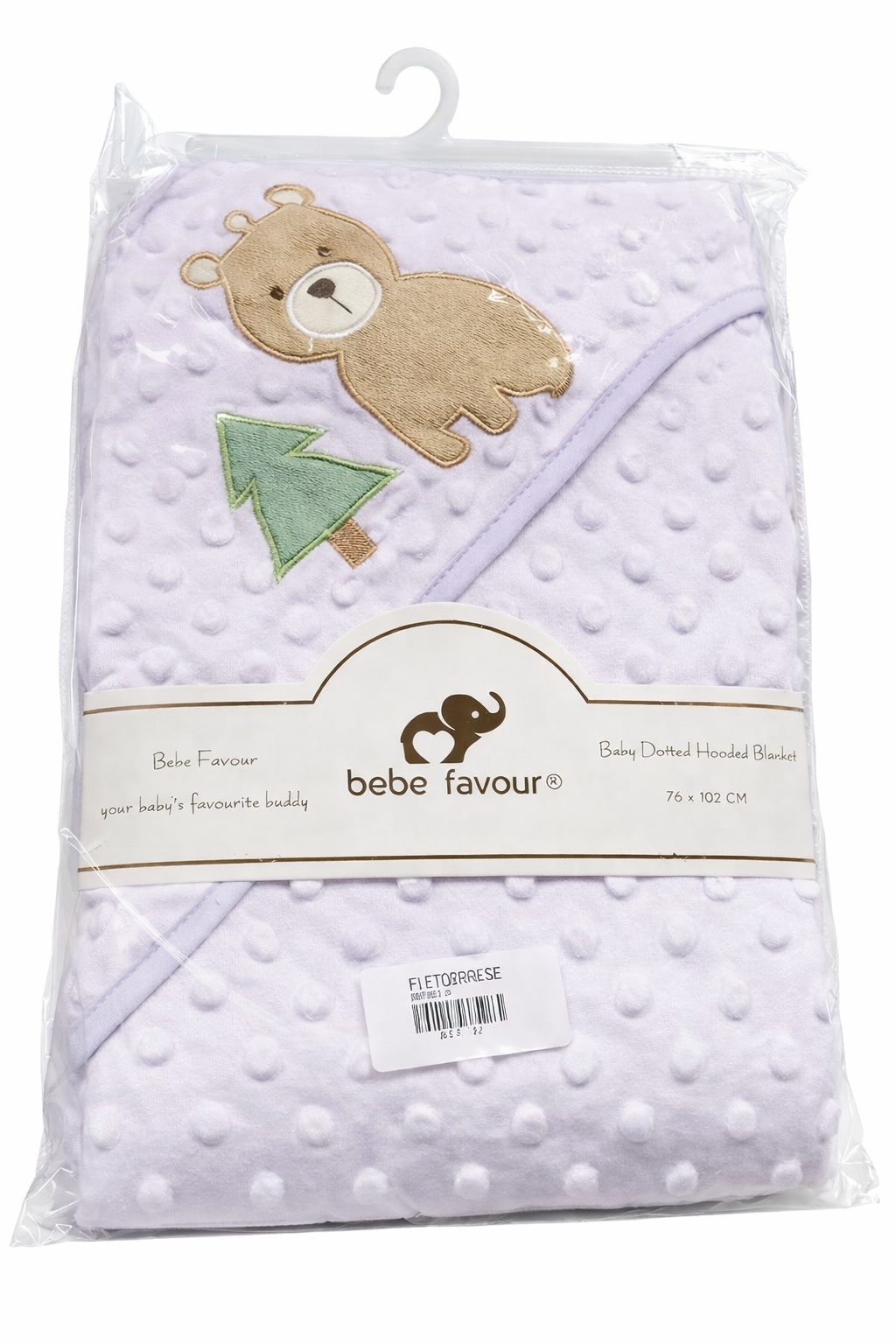 Peshqir Bebesh me Kapuç Bebe Favour – Vjollcë e Lehtë