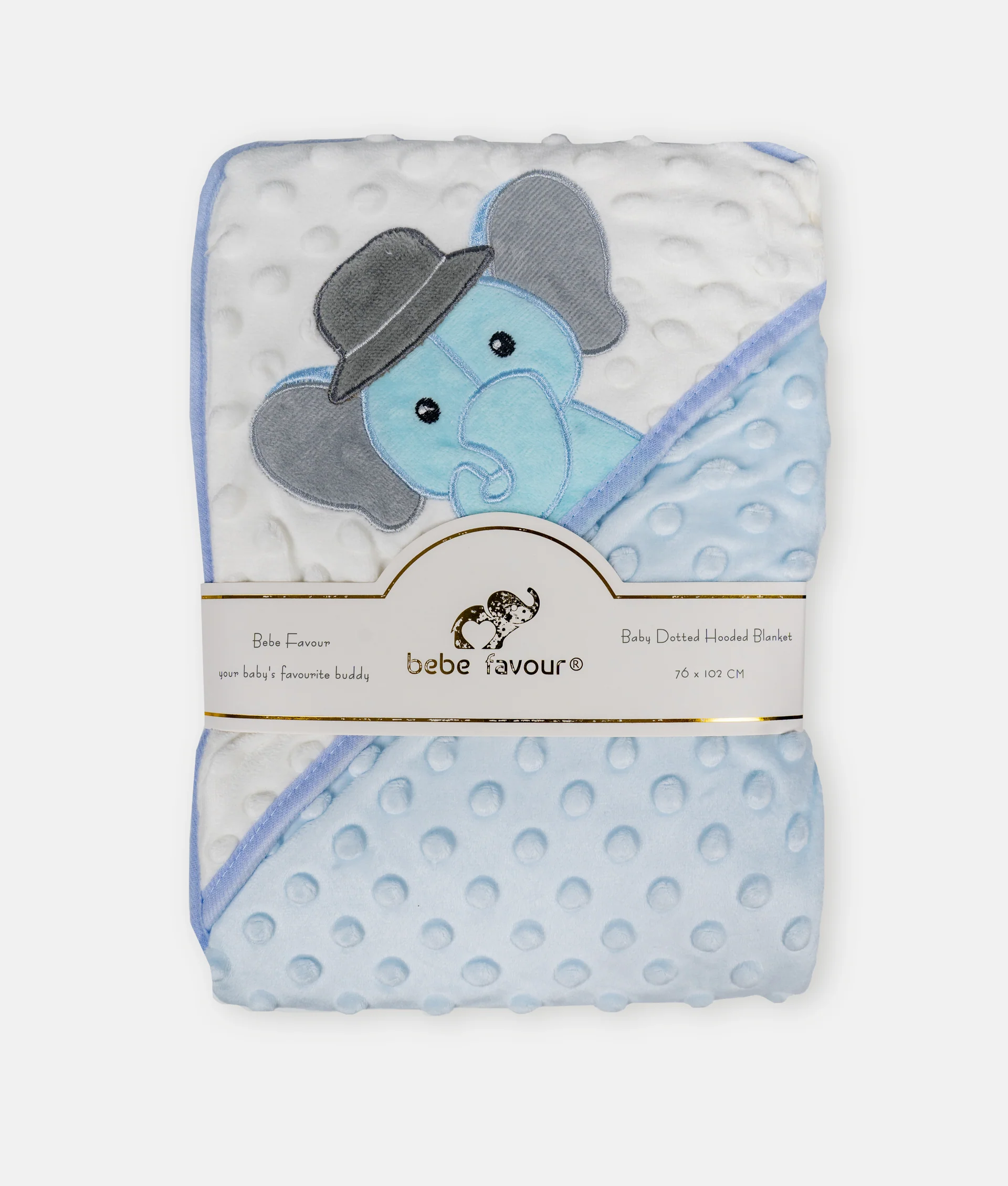 Batanije me Kapuç “Elephant” – Butësi dhe Ngrohtësi për Bebe