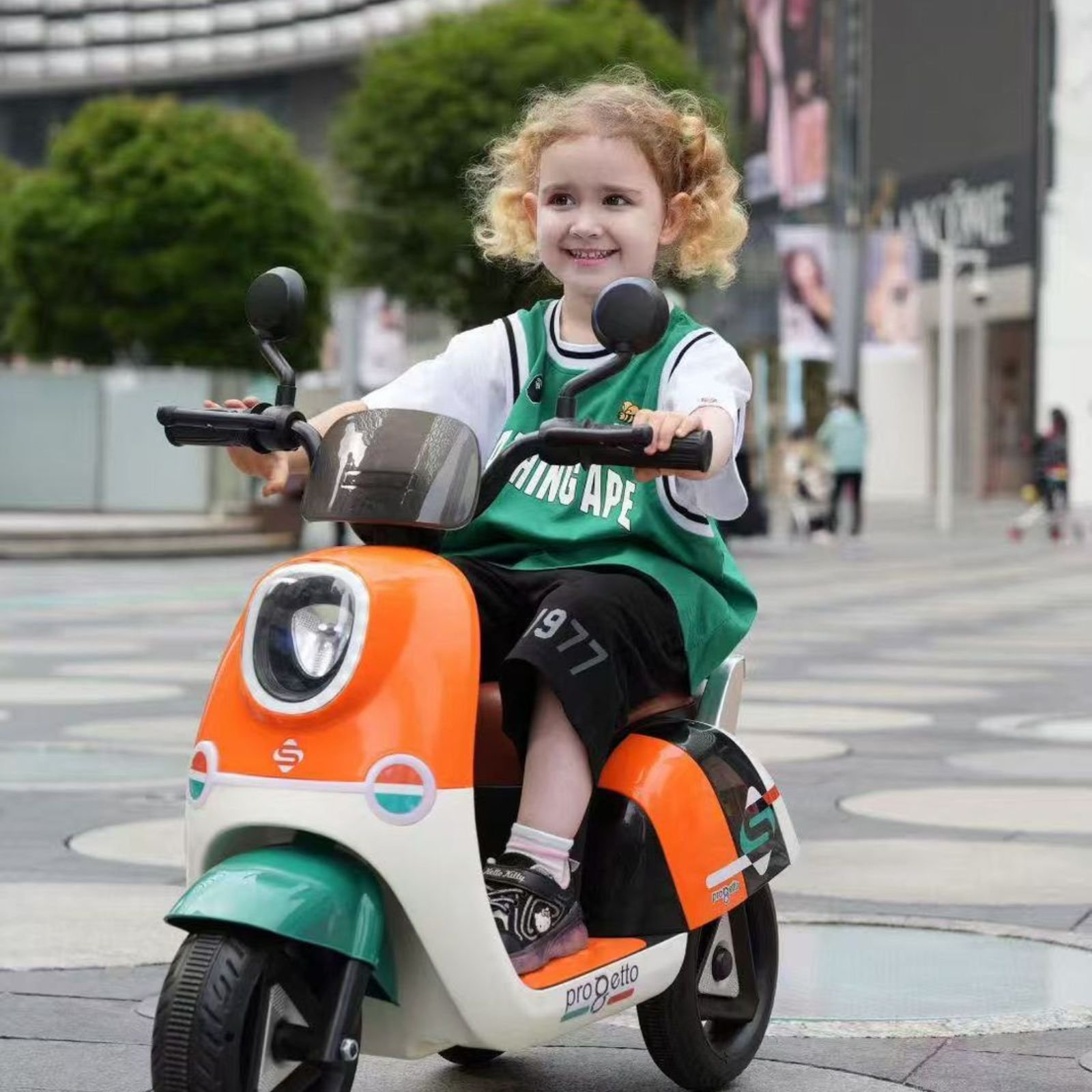 Motoçikletë Elektrike për Fëmijë – Dizajn Retro “Progetto”, Stil Italian