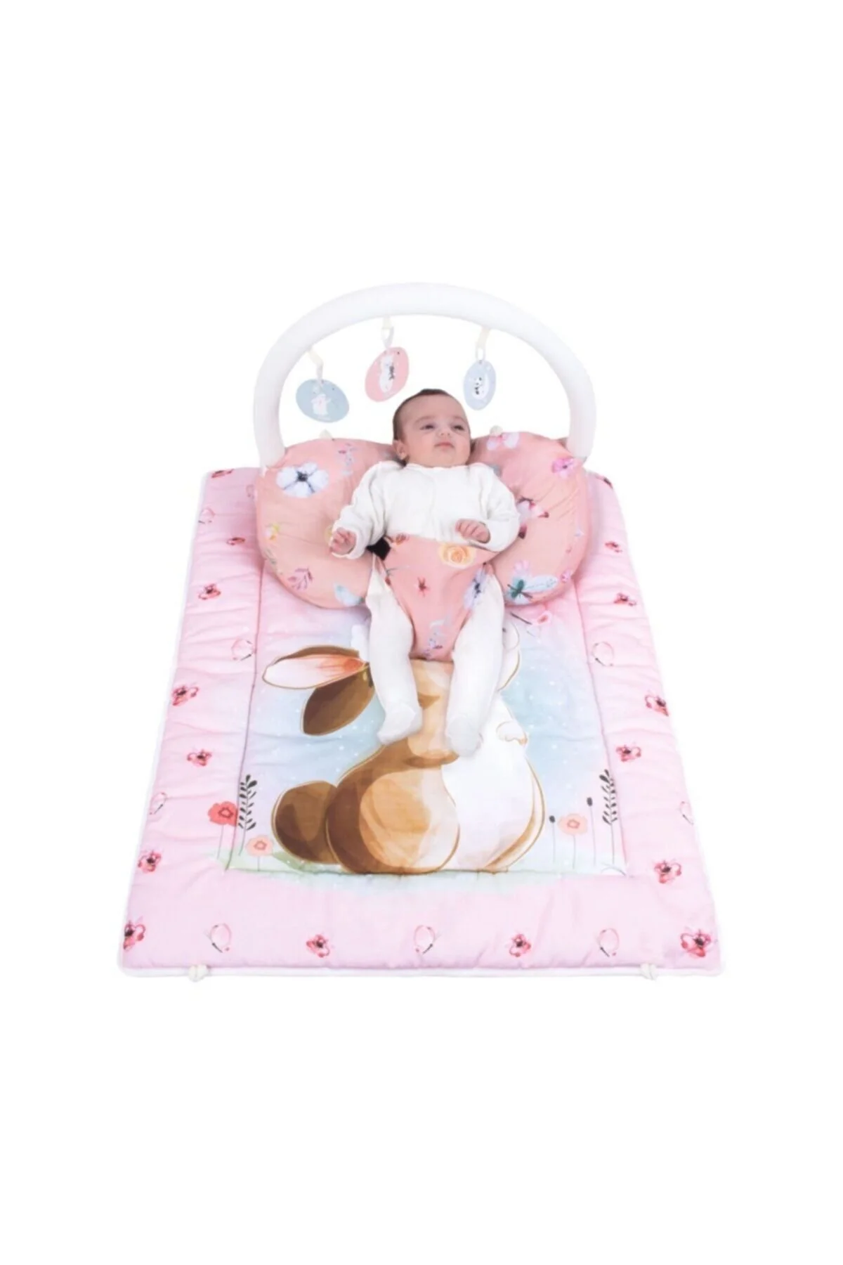 Tapet Lojë për Bebë Sevi Bebe – Me Hark & Jastëk Mbështetës