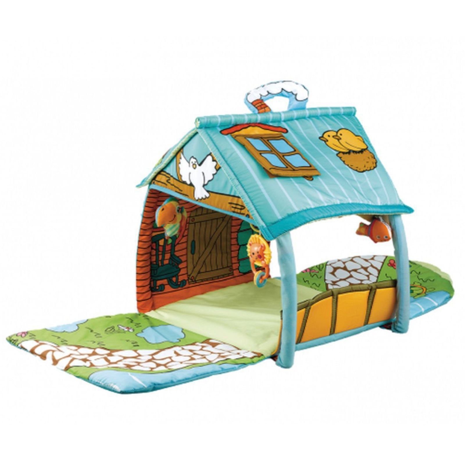 Tapet Lojërash për Bebe me Lodrat Varëse – Activity Play Gym