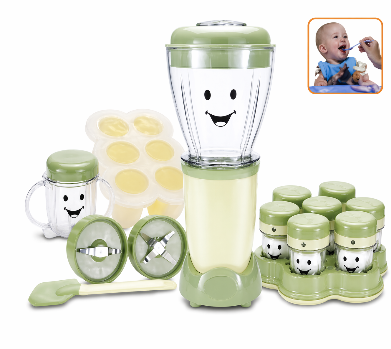 Blender për Bebe 20 Pjesë – Ushqim i Shëndetshëm në Sekonda