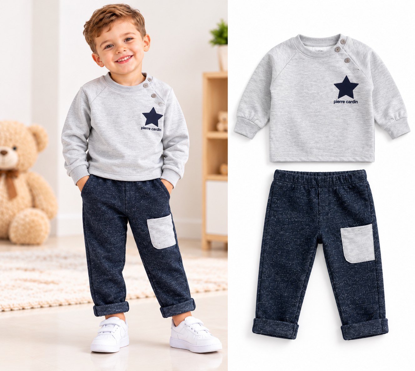 Set për bebe Pierre Cardin – bluzë dhe pantallona (2 pjesë)