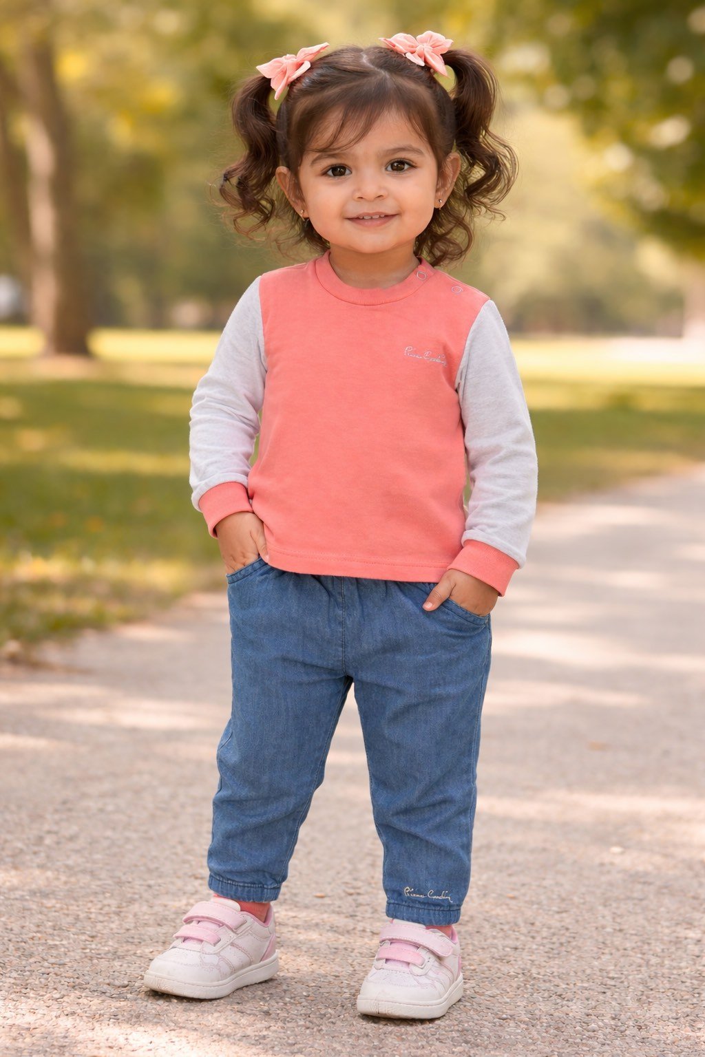 Set për vajza Pierre Cardin – bluzë + pantallona (stil casual)