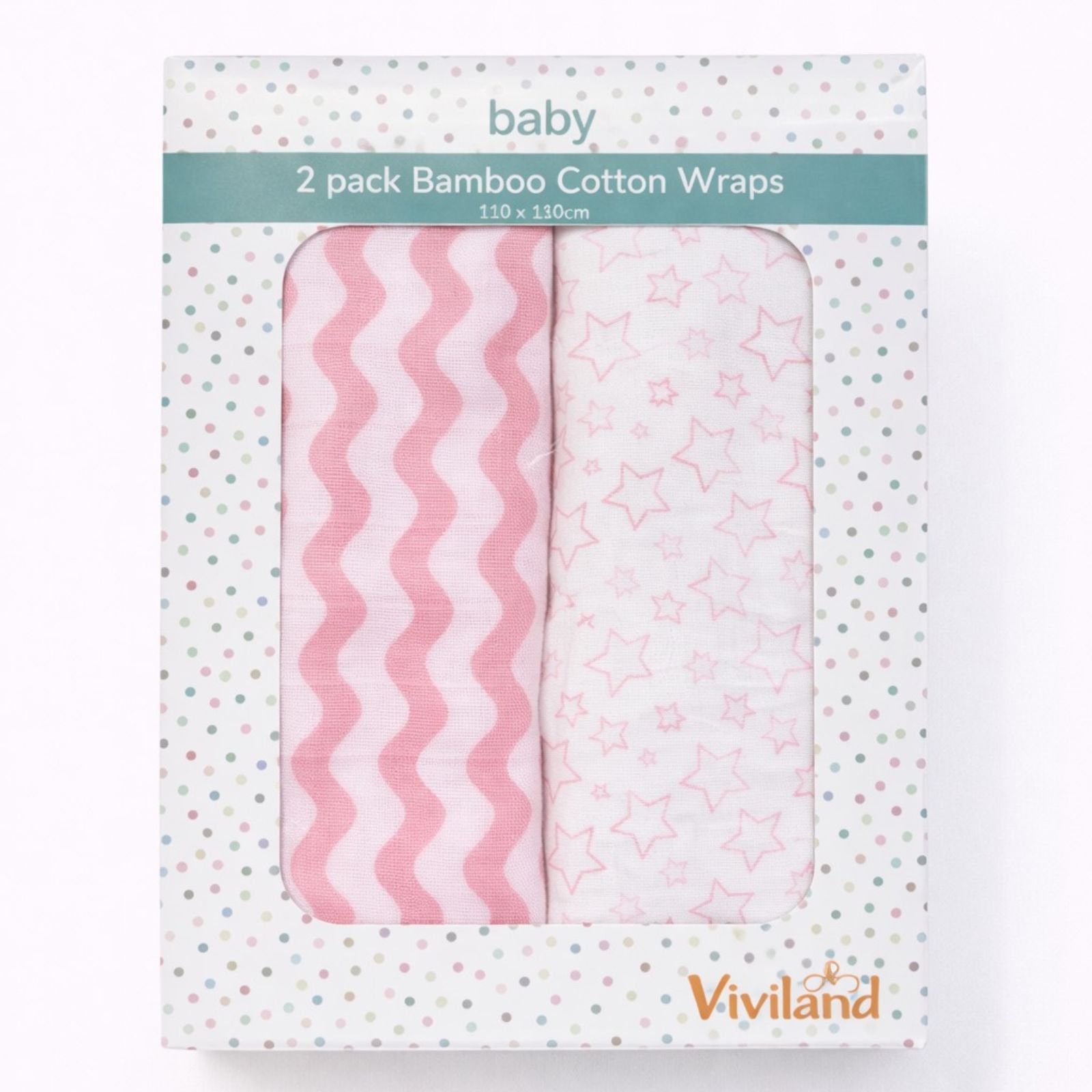 Set Premium Bamboo Cotton Wraps për Bebë – 2 Copë Super të Buta