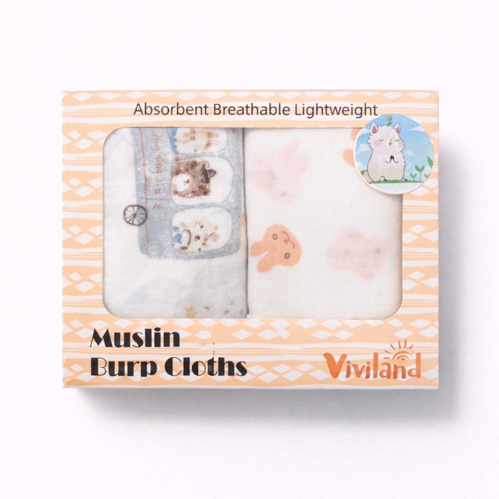 Muslin Burp Cloths Premium për Bebë – Set Super i Butë dhe Absorbues