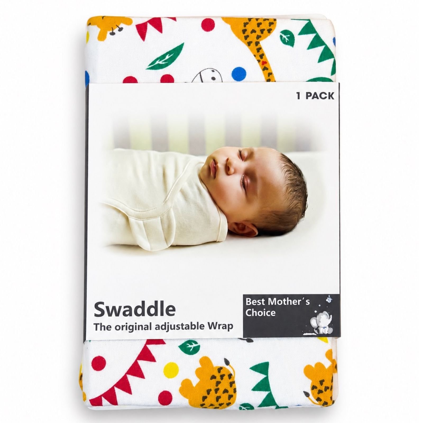 Swaddle Adjustable Wrap për Bebë – Mbështjellëse e Rehatshme për Gjumë të Qetë