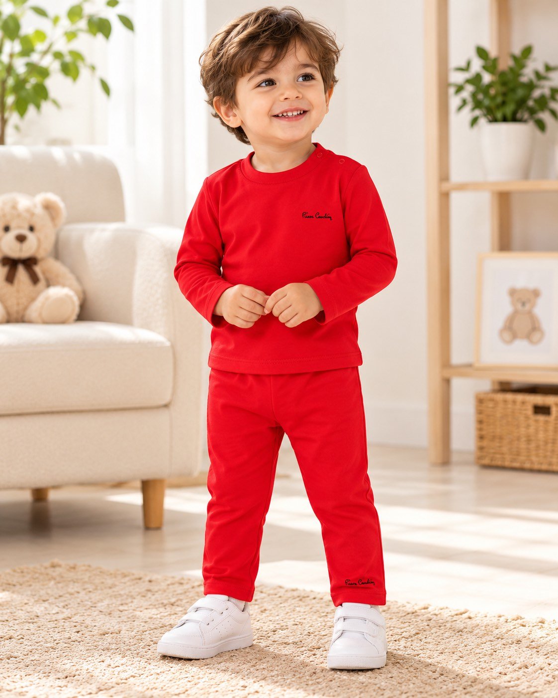 Trenerka për Bebe Pierre Cardin – Bluzë dhe Pantallona,  të Kuqe